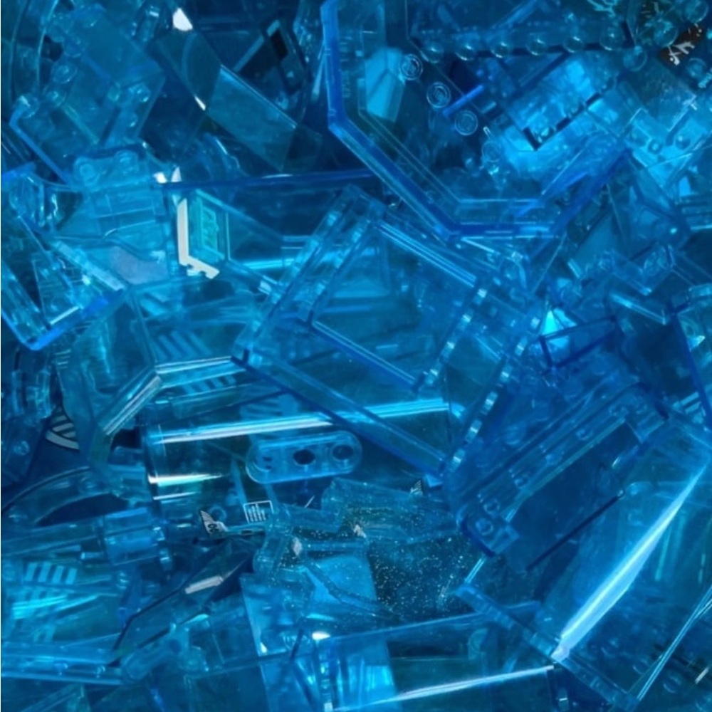 Lego Translucent Blue Building Blocks